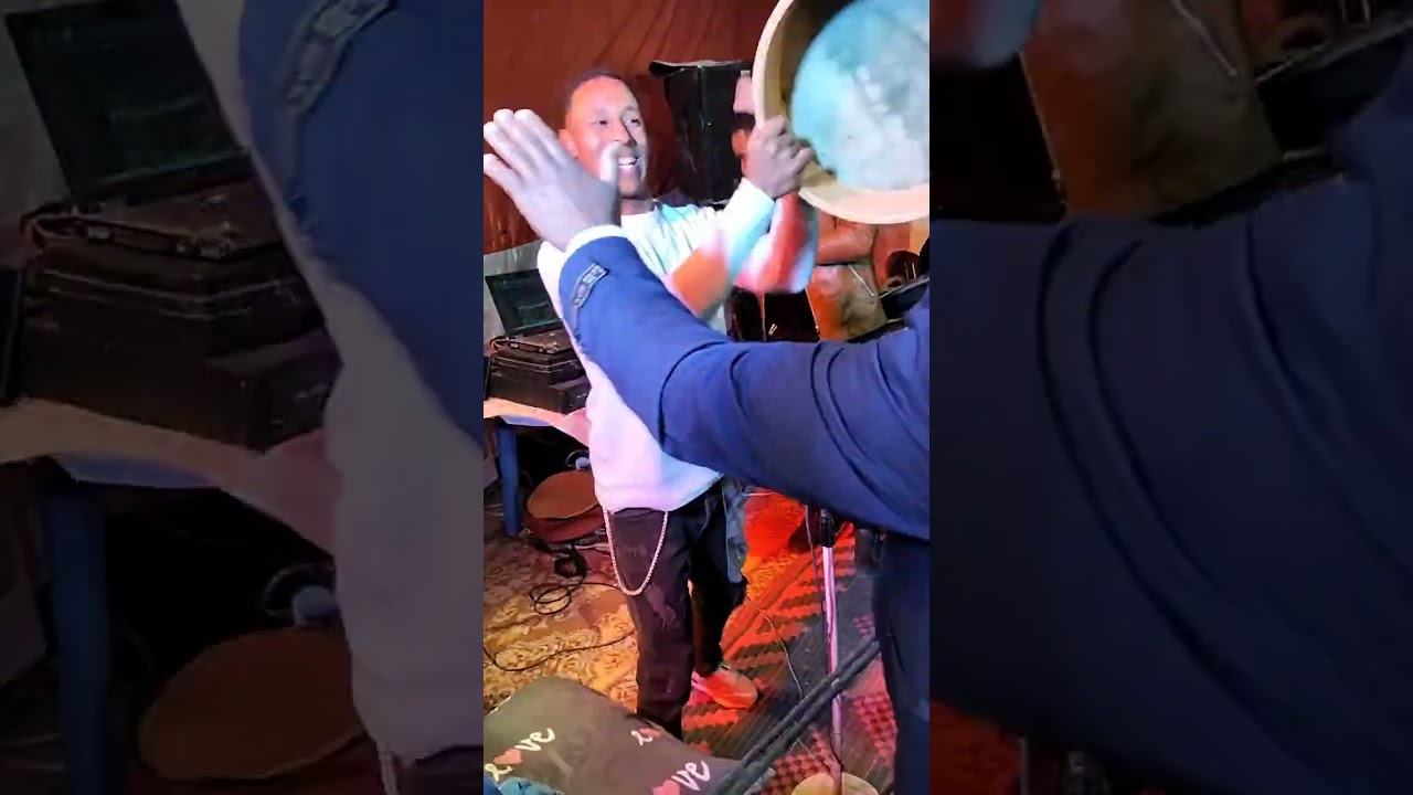 خالد حمادو وسفيان وجيها و بوعلام في لمغير في دار سعيدي عرس صدام