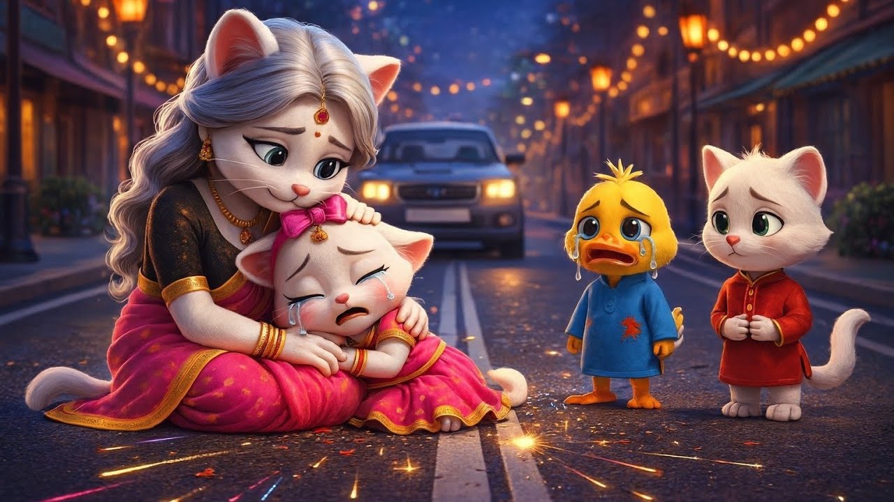 ✨"दिवाली के दिन हुआ Chiku का Accident😰 | Billi Ke Bachche | Hindi 3D Cartoon”