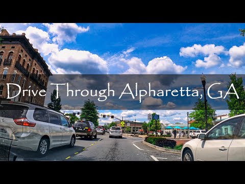 Alpharetta, Georgia - Driving Tour - 4K