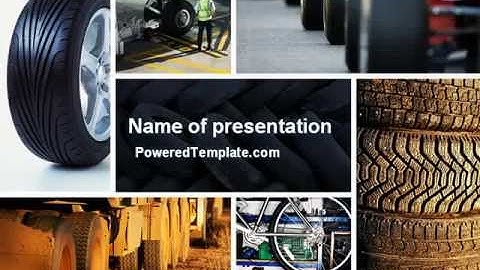 Tire PowerPoint Template by PoweredTemplate.com