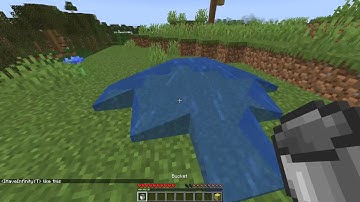 How to make infinite water source in minecraft with 1 water bucket