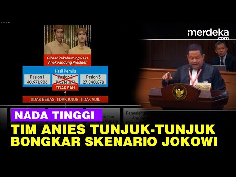 Sidang MK Panas! Tim Hukum AMIN Nada Tinggi Tunjuk-Tunjuk Depan Hakim, Skenario Jokowi