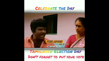 Tamilnadu Election Day WhatsApp status | State assembly election 2021 | Goundamani version