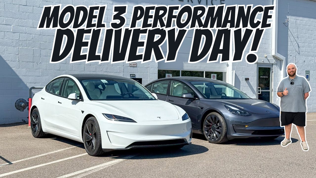 Taking Delivery Of My New Tesla Model 3 Performance! Unveil & First Impressions