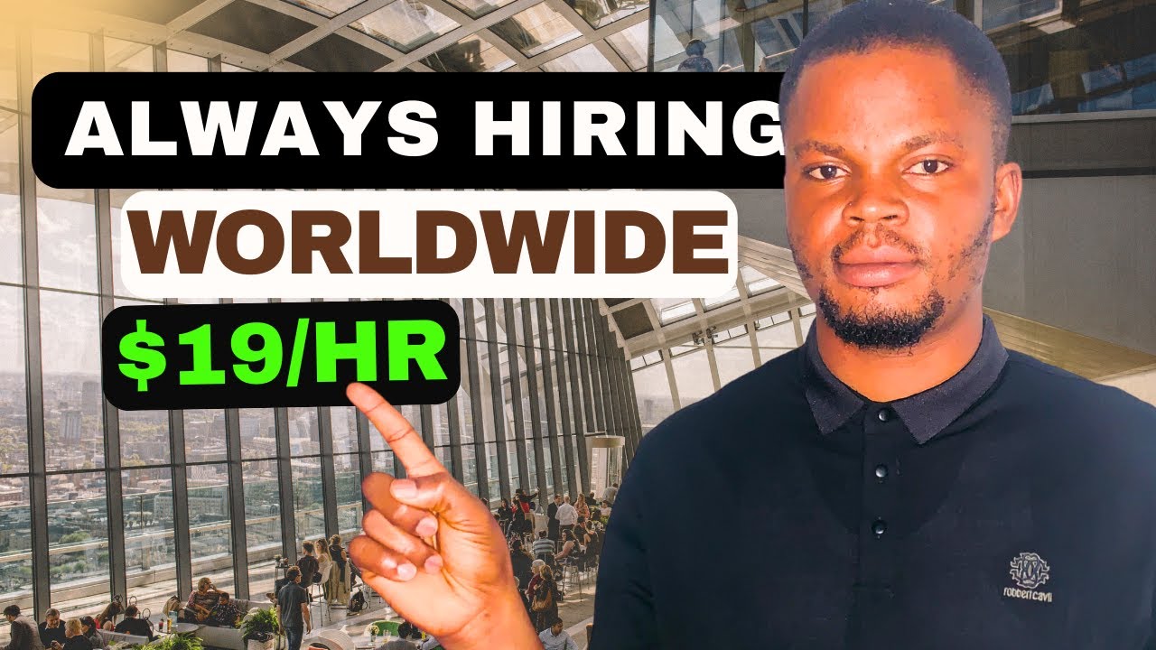 5 Remote Jobs Companies Always Hiring Worldwide (Work From Home Jobs 2025)