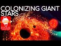 Colonizing Giant Stars