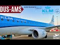 KLM CITYHOPPER TRIPREPORT | EMBRAER 170/175 | DÜSSELDORF - AMSTERDAM | 25 MINUTE FLIGHT 4K ULTRA HD