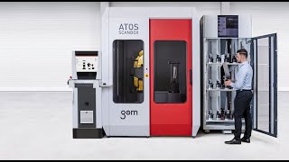 Batch Inspecting Aero Turbine Blades With Automated Metrology In The ATOS ScanBox BPS From GOM