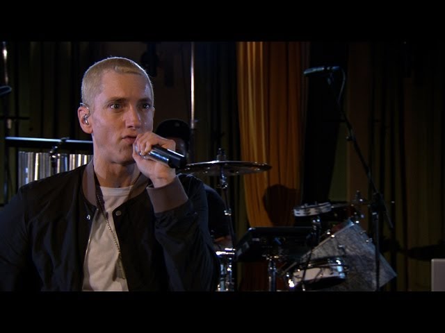 Eminem - Not Afraid in session for BBC Radio 1 class=