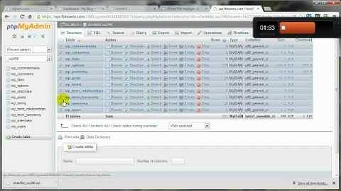 How to do a manual back up and restore on Wordpress.