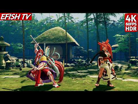Senryo Kyoshiro vs Baiken (Max Difficulty) - Samurai Shodown