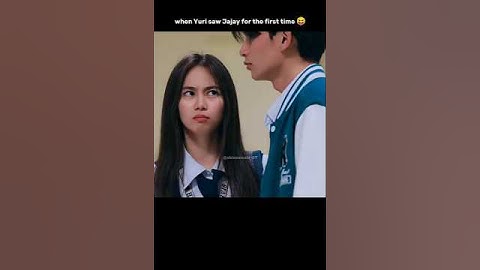 When Yuri saw jayjay for the first time 😝 #angmutyangsectione #amnse #philippinedrama #fyp #kdrama