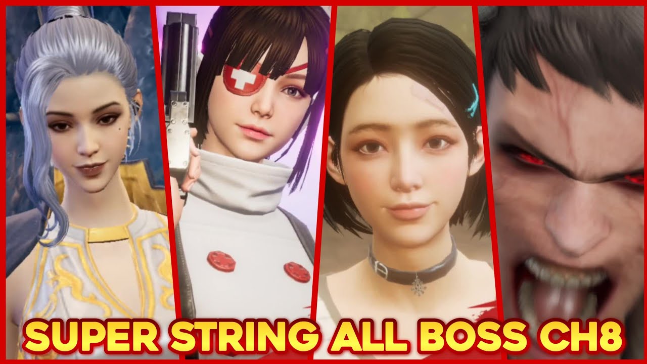 SUPER STRING: ALL BOSSES IN FINAL CHAPTER 8
