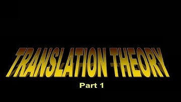 6 Dan Lewis Translation Theory Part 1 and 2