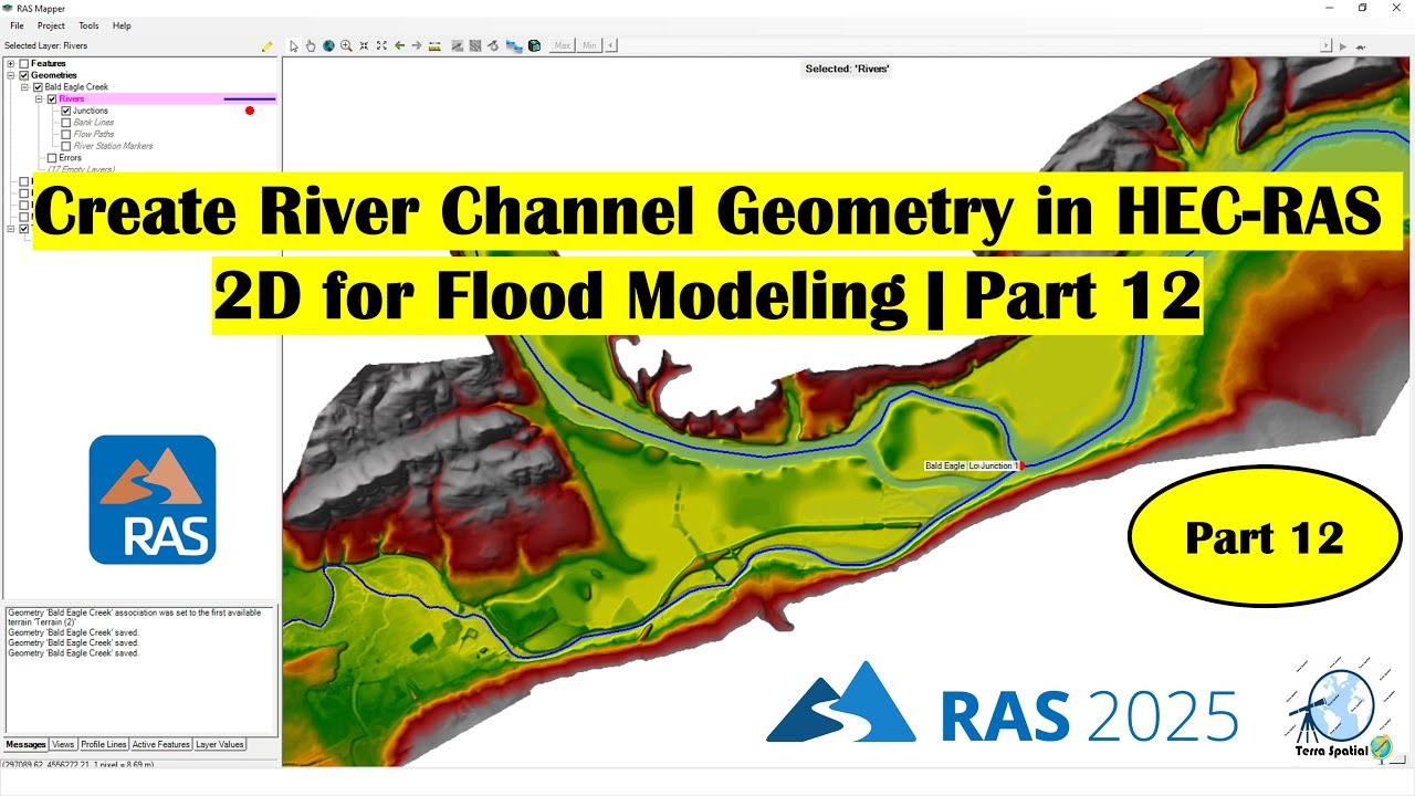 Create River Channel Geometry in HEC-RAS 2D for Flood Modeling | Part ...