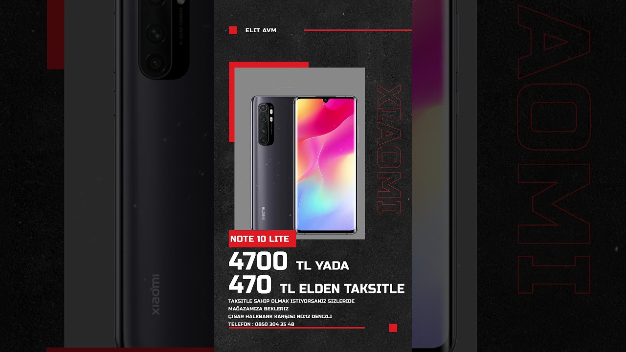 xıaomı note 10 lite 