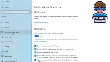 "How to Turn Off Notifications in Windows 10"