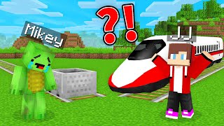 JJ's RICH Train vs Mikey's POOR Train Battle - Maizen Parody Video in Minecraft