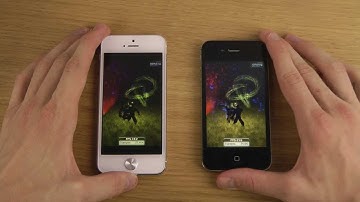 iPhone 5 iOS 7 Beta 3 vs. iPhone 4S iOS 7 Beta 3 - Benchmark Speed Performance Comparison Review