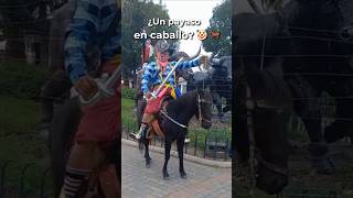 ¿Un payaso en caballo? 😂🤡🐎A clown riding a horse? 😂🤡🐎