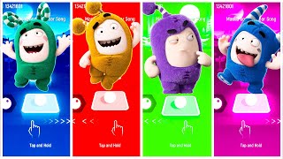 Oddbods Zee 🆚 Oddbods Slick 🆚 Oddbods Jeff 🆚 Oddbods Pogo | Tiles Hop Edm Rush! #tileshop