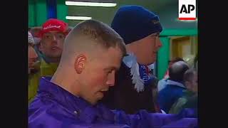 "NO SURRENDER TO THE IRA" ENGLAND FANS IN THE IRISH REPUBLIC - IRELAND V ENGLAND 1995 FRIENDLY MATCH