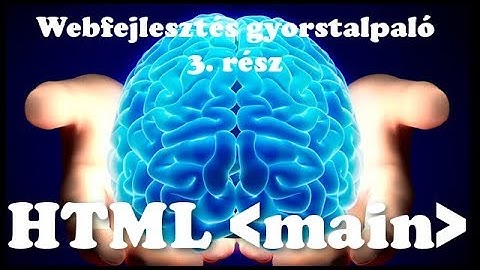 HTML gyorstalpaló - 2. rész