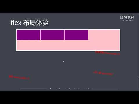 210 flex 布局体验  web前端入门到精通 全套完整 实战课程
