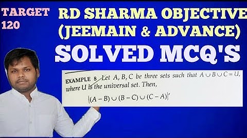 #sets#jeemain#math#important|SETS RD SHARMA OBJECTIVE(JEEMAIN&ADV)