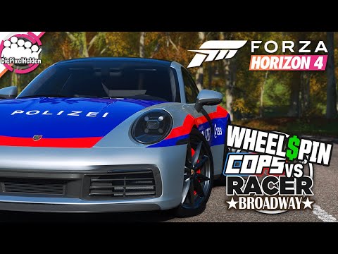 FORZA HORIZON 4 - CROSSOVER: WHEELSPIN x COPS vs RACER Broadway - Forza Horizon 4 MULTIPLAYER