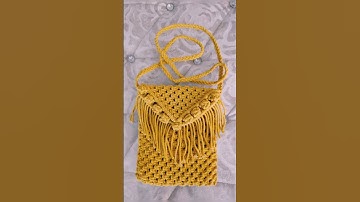 Macrame sling bag👜 #macrame #macramepurse