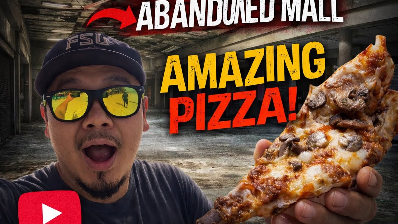Exploring an Abandoned Mall that has the Best Pizza - YouTube