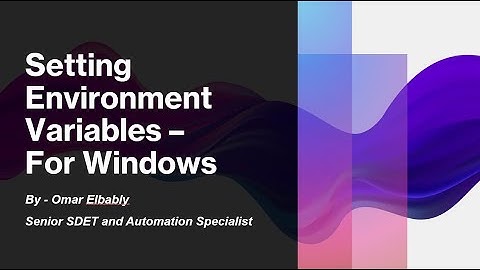 Setting Android environment variables - in arabic - بالعربي