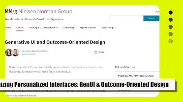 Unlocking Personalized Interfaces: The Power of Generative UI and Outcome-Oriented Design