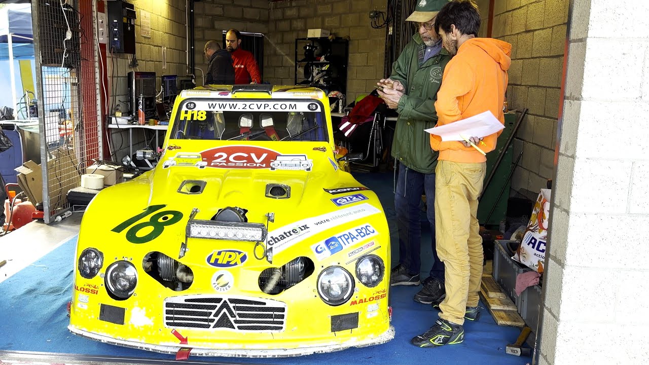 Boxengasse - 24h Citroen 2CV Rennen - Circuit de Spa Francorchamps/Belgien 18.10.2025