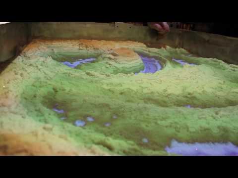New Augmented Reality Sandbox Mesmerizes  and Demonstrates Hydrology in Action