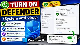 How to Turn On Microsoft Defender Antivirus in Windows 11 | Enable Windows Security