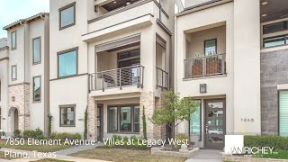 Luxury Home in west Plano - Villas at Legacy West - 7850 Element Avenue
