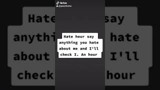 Hate hour