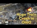 Ohio evacuated after big chemical fire caused by train derailment