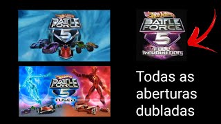 Hotwheels Battle Force 5 Todas As Aberturas Dubladas