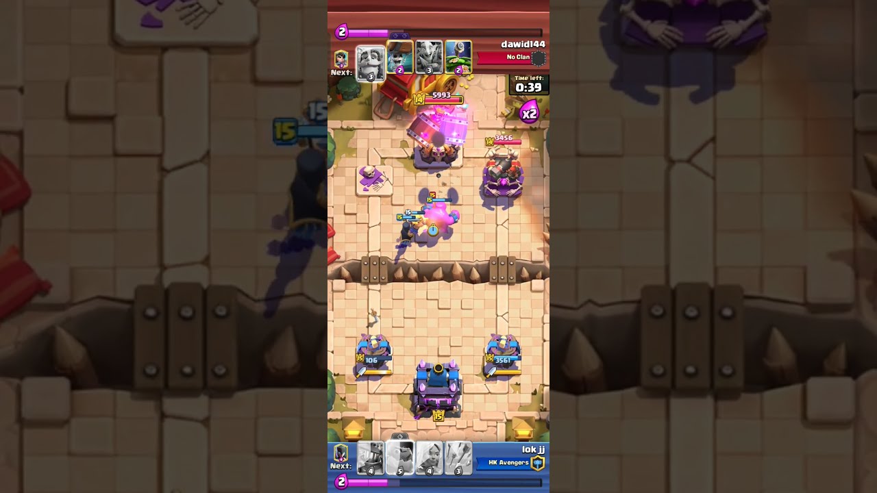  Lokjj Wall Breakers Goblin Barrel Vs Electro Dragon Barbarians In 12500 Trophy Road