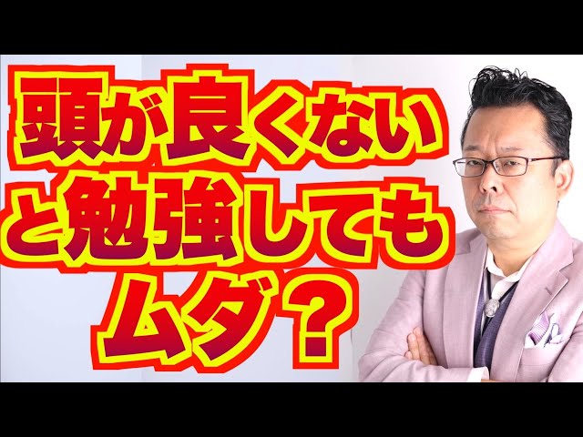 【まとめ】頭が良くないと勉強してもムダ？【精神科医・樺沢紫苑】