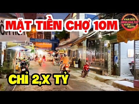 Nhà Bán Gò Vấp, " Mặt Tiền Chợ 10m " Giá Chỉ Hơn 2 Tỷ