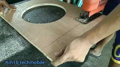 Homemade L ported subwoofer sound box