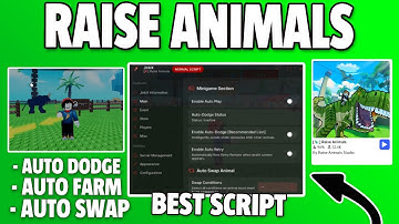 RAISE ANIMALS Script Pastebin 2025 AUTO FARM, AUTO DODGE, AUTO SWAP, BUY (NO KEY)🦖