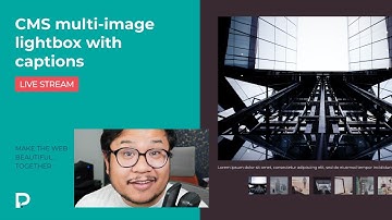 Create CMS multi-image lightbox with captions - Webflow Tutorial (2021)