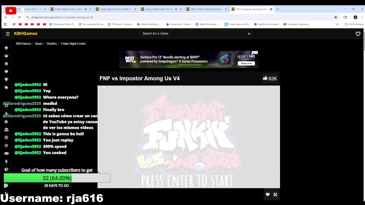 LIVE: 🔴FNF All hardest mods!! 🔴