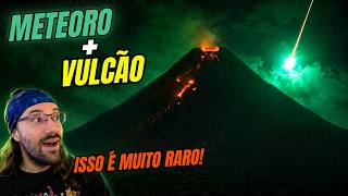 METEORO "CAI ATRÁS" DE VULCÃO EM ERUPÇÃO! ISSO É MUITO RARO!