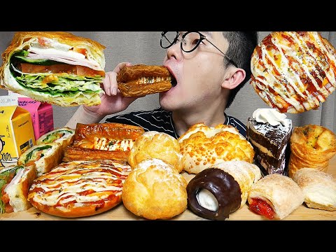 MUKBANG 저도 빵먹을줄알아요ㅎ <strong>파리바게트</strong> 각종 <strong>빵</strong> 먹방 DESSERT ASMR EATING SHOW